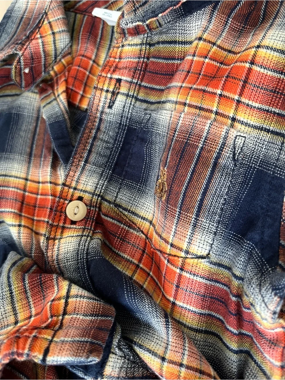 Baby Gap 18-24 months Plaid Baby Button-Up Bodysuit